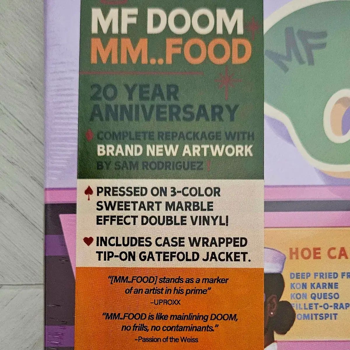  MF DOOM ー MM FOOD 25 周年 COLOR 2 LP その他 楽器 機材