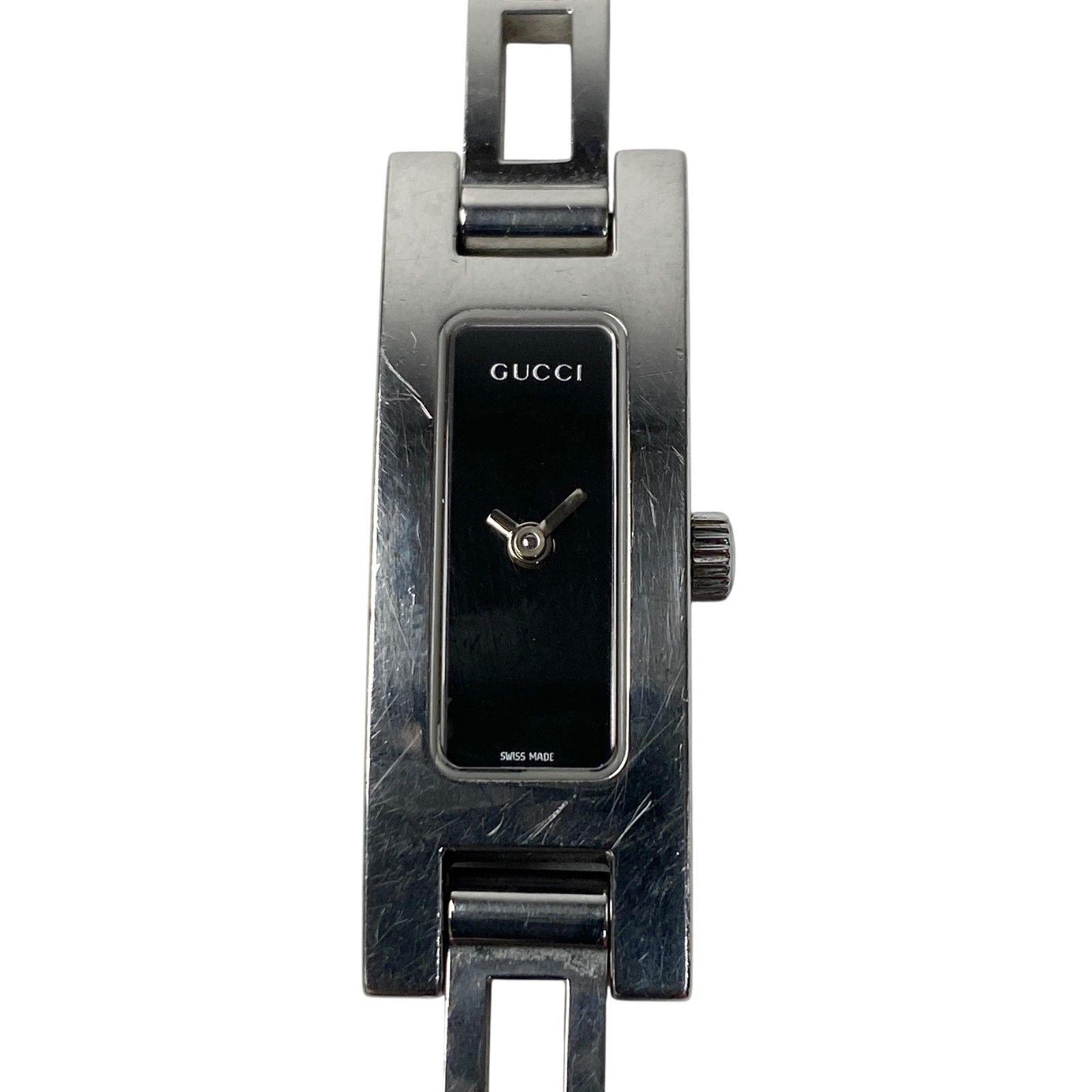 グッチ GUCCI ストア レディース 3900L 腕時計 稼動品 黒文字盤