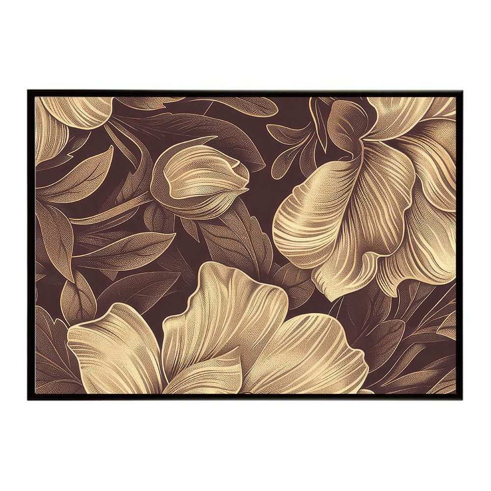 【A2サイズ（約42x59cm）】【lh-poster-5470】アンティーク 中世 古めかしい 花 フラワー 植物 ブーケ 絵画 イラストポスター インテリア アート