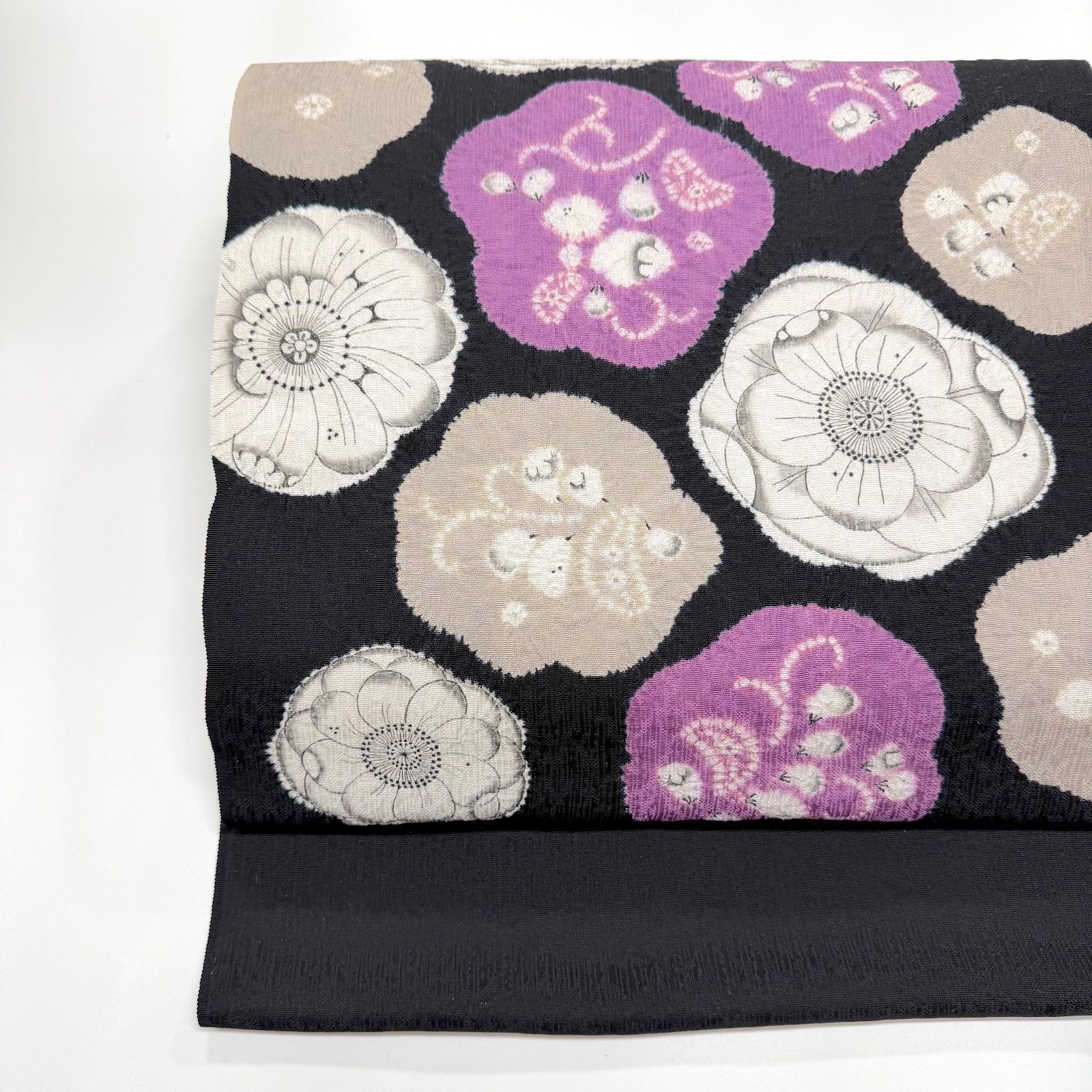 辻ヶ花染 輪出し絞り 九寸 名古屋帯 染織工芸むつろ 0246