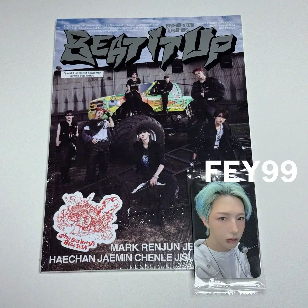 NCT DREAM 写真集 トレカ ポストカード 新品未開封 NCT DREAM Beat It Up フォトブックver+ショーケース 2部 未公開トレカ