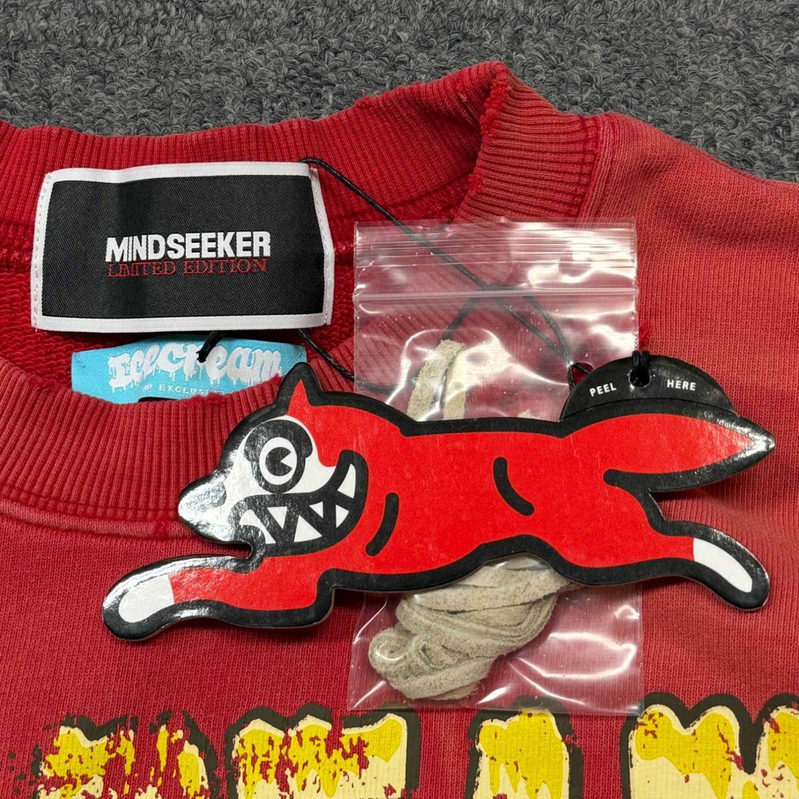 参考上代33000円 未使用 mindseeker × ICE CREAM 21SS CONE&BONE SWEAT 