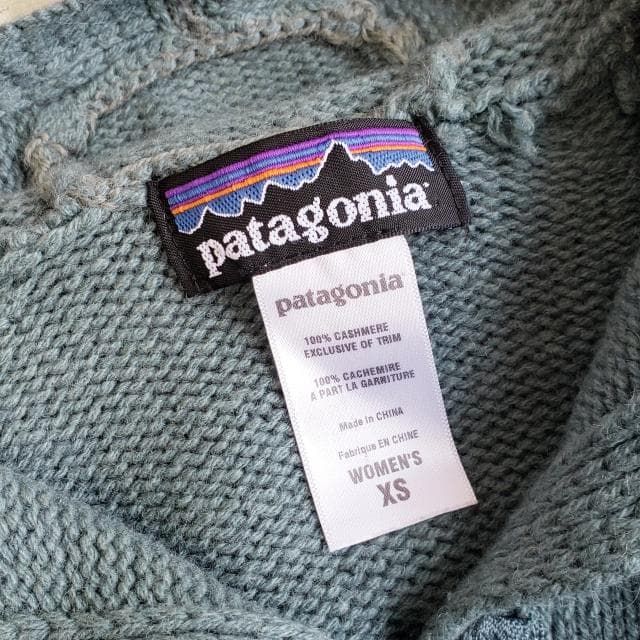 パタゴニア PATAGONIA ☆ カシミヤ ジップアップ ニット パーカー XS