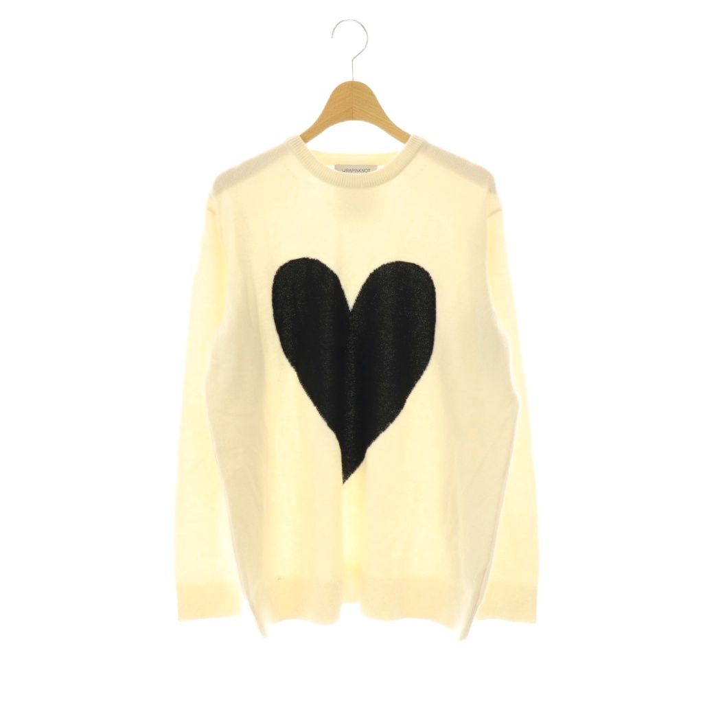 ラッピンノット WRAPINKNOT × コズ COZ カシミヤ ハート ニット ラッピンノット WRAPINKNOT × コズ COZ カシミヤ ハート ニット