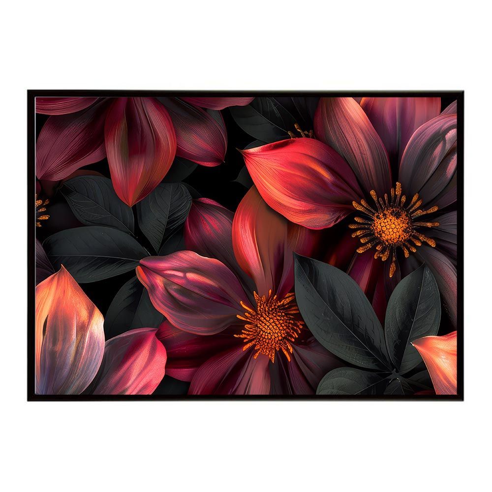 【A2サイズ（約42x59cm）】【lh-poster-5583】ラグジュアリー 豪華 派手 花 フラワー 植物 ブーケ 絵画 イラストポスター インテリア アート