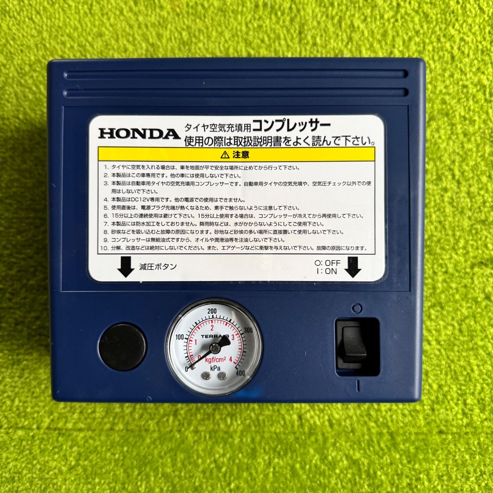 HONDA ホンダ純正☆タイヤ空気充填用 コンプレッサー 12V☆パンク修理 