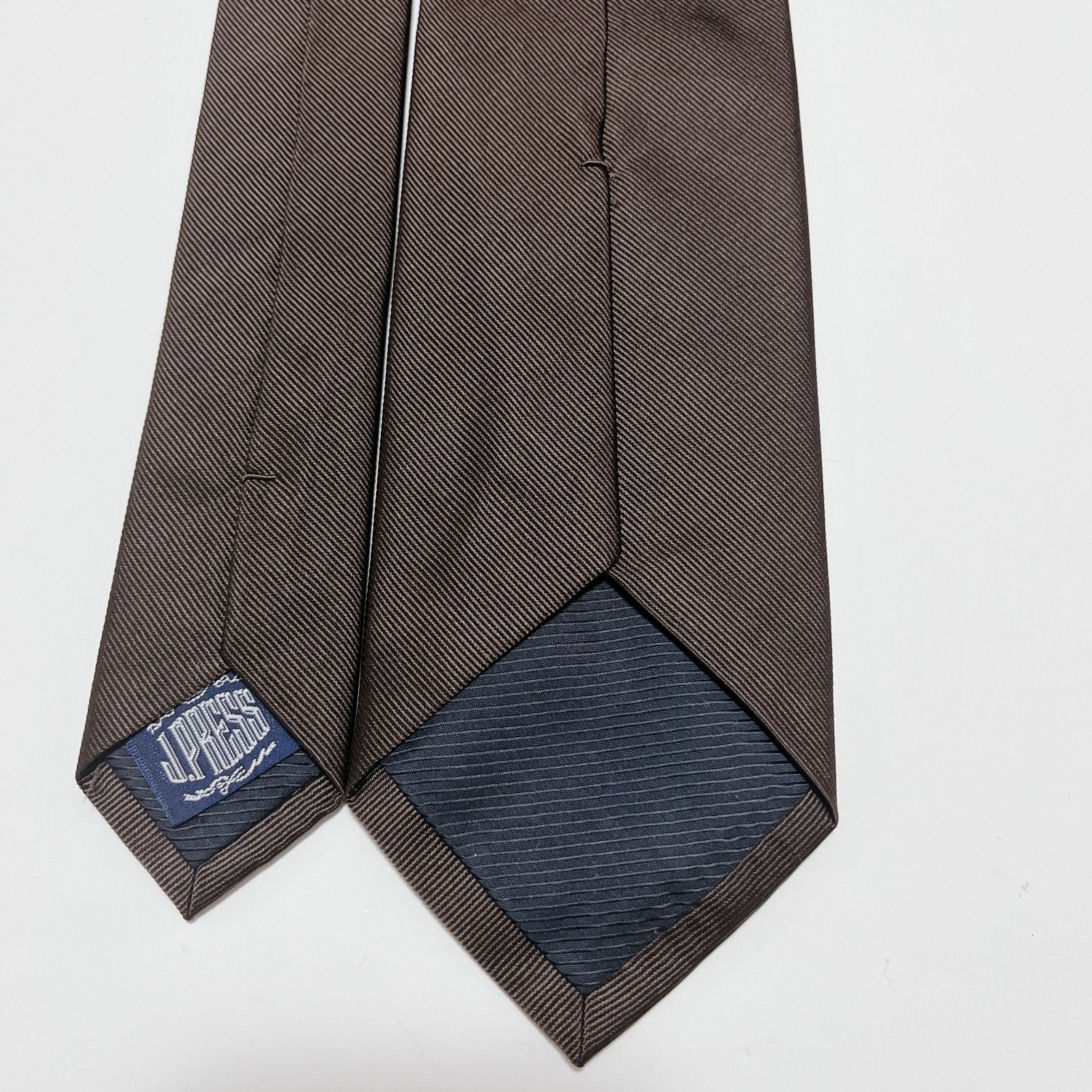 美品 ジェイプレス ネクタイ ハイブランド ソリッドタイ 無地 光沢