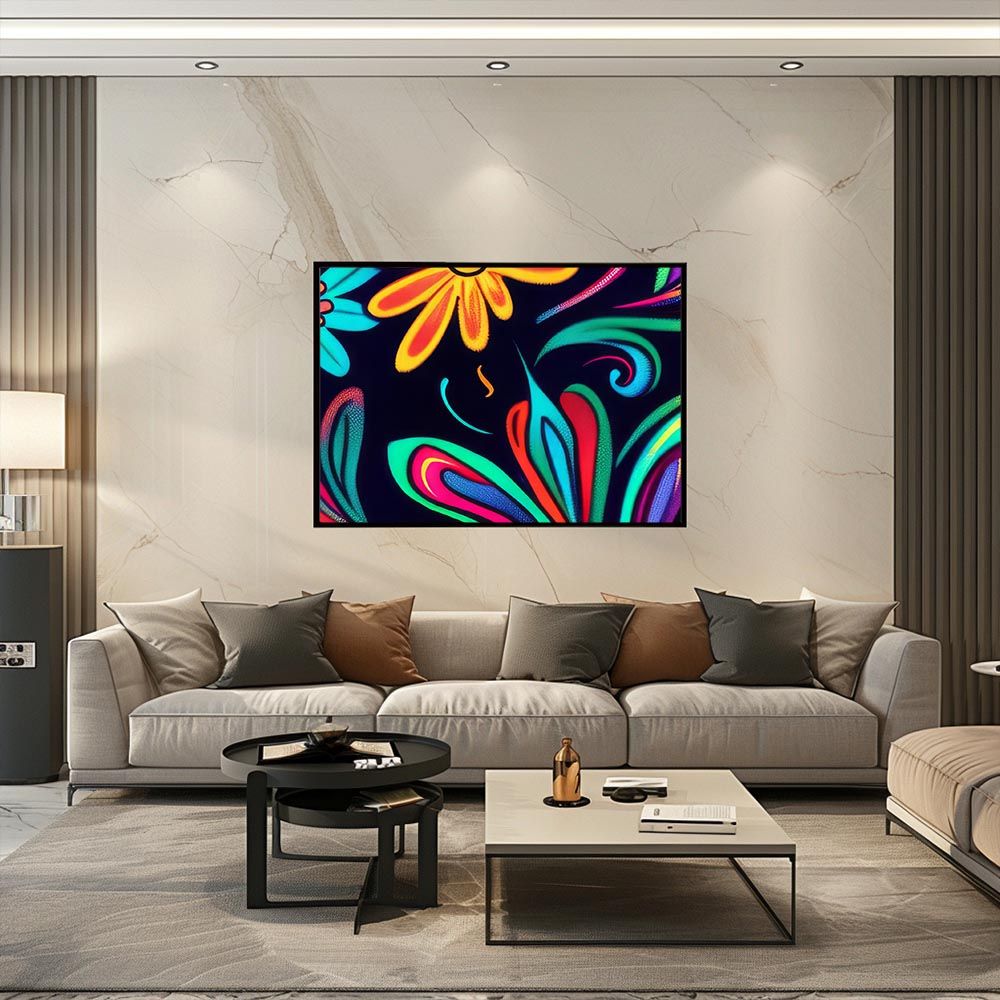 B3サイズ（約36x51cm）】【lh-poster-5646】サイケデリック カラフル