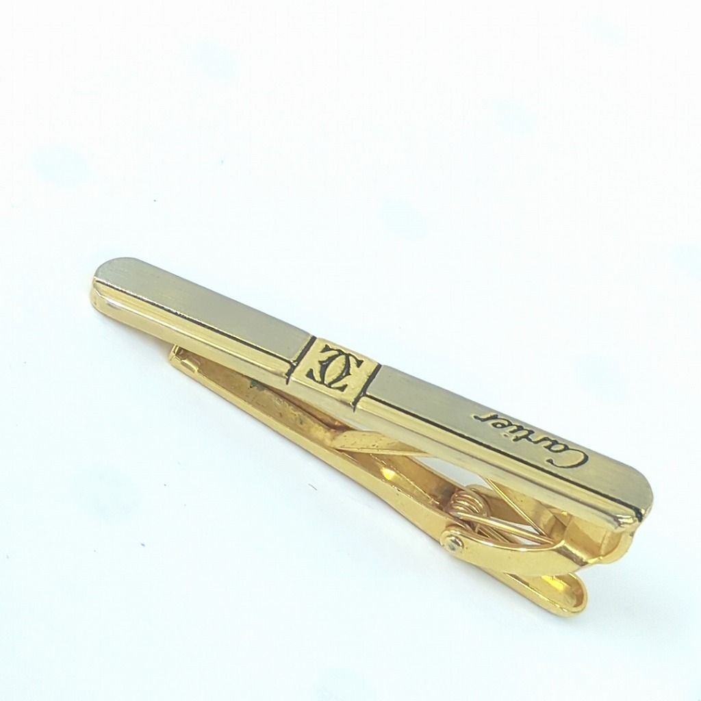 Cartier カルティエ ネクタイピン ロゴ 24KGF - メルカリ