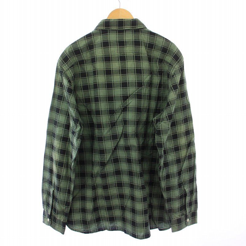 RRL ラルフローレン タータンチェック ネルシャツ ブルー S
