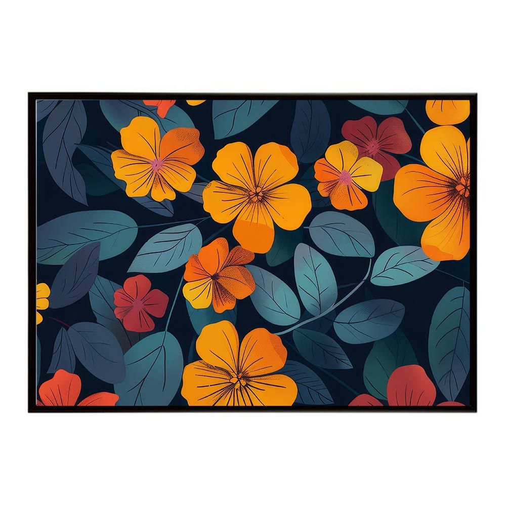 【A1サイズ（約59x84cm）】【lh-poster-5660】レトロ ヴィンテージ 古典 花 フラワー 植物 ブーケ 絵画 イラストポスター インテリア アート