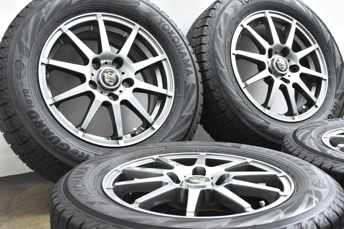 バリ溝 ストレンジャー 15 in 6 J 45 PCD 114 3 アイスガード iG 70 195 65 R ノア ヴォクシー エスクァイア セレナ ステップワゴン