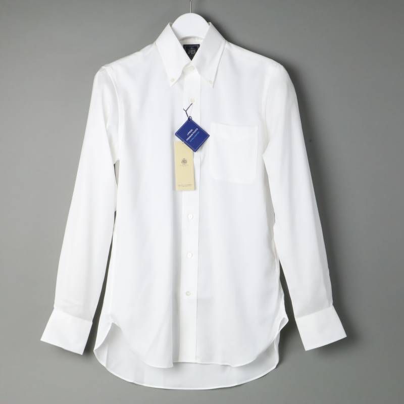 316 新品 ジェイプレス ピンオックス ドレスシャツ レギュラー 38-84 新品 J.PRESS ジェイプレス Jプレス PREMIUM PLEATS ピンオックス