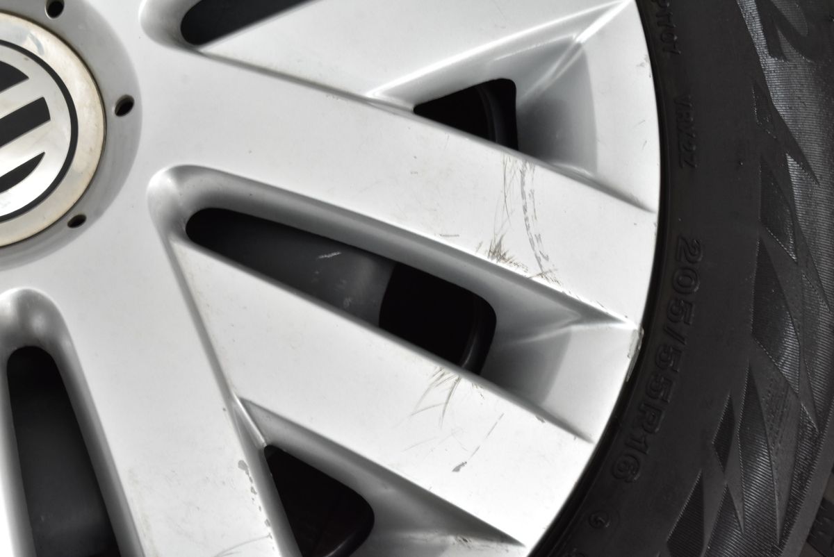 バリ溝】フォルクスワーゲン ゴルフ 純正スチール 16in 6.5J+50 PCD112