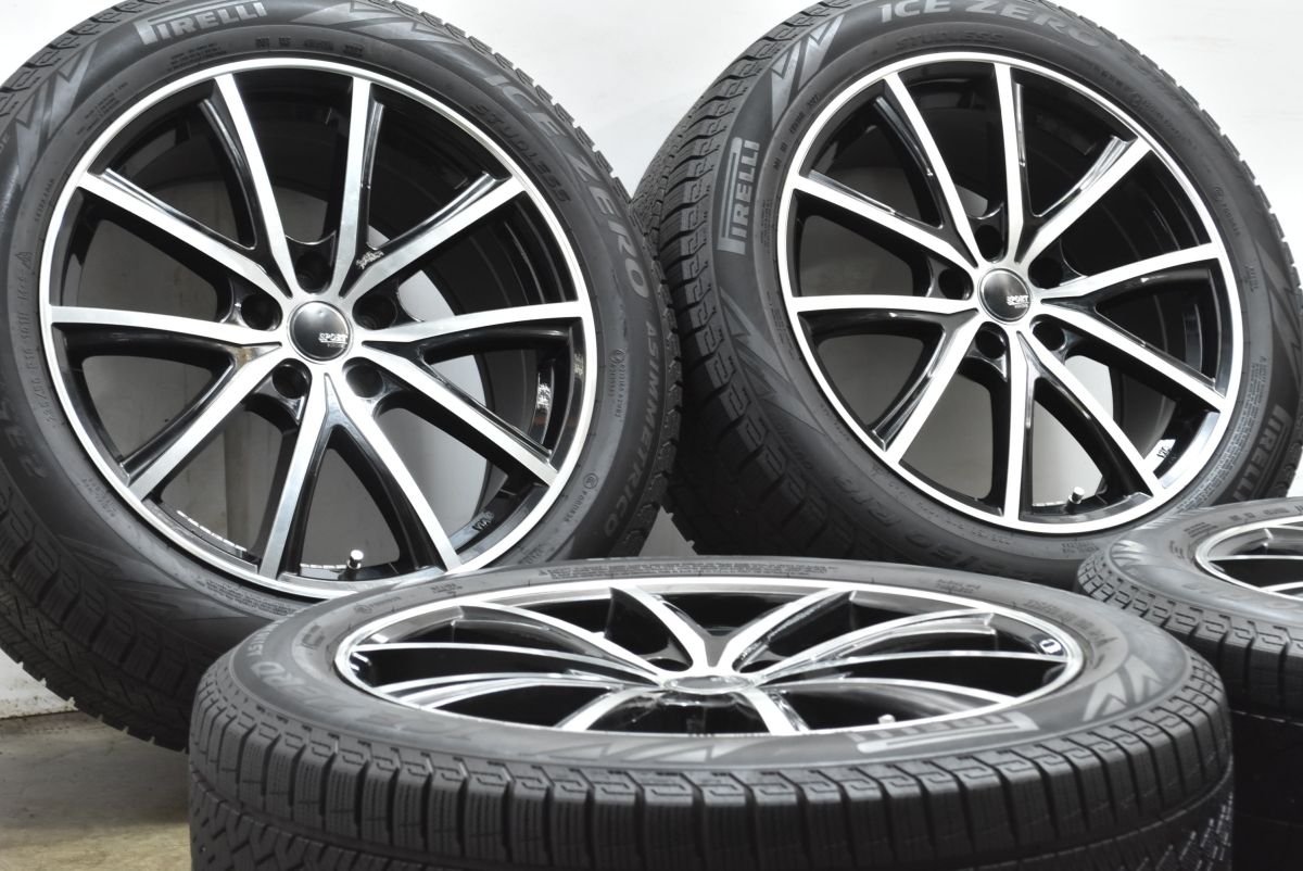バリ溝 SPORT KRONE 18 in 8 J 38 PCD 114 3 ピレリ アイスゼロ アシンメトリコ 235 50 R アルファード ヴェルファイア クラウン リーフ