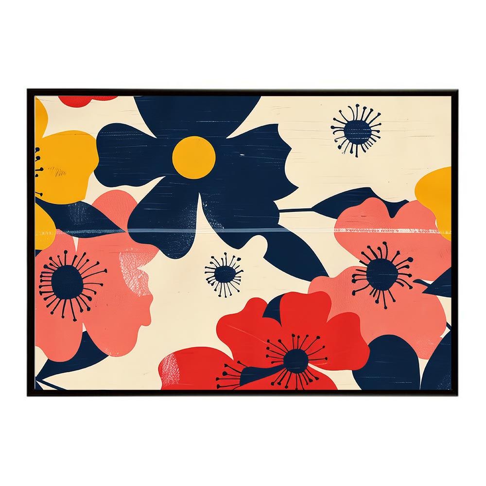 【A1サイズ（約59x84cm）】【lh-poster-5668】レトロ ヴィンテージ 古典 花 フラワー 植物 ブーケ 絵画 イラストポスター インテリア アート
