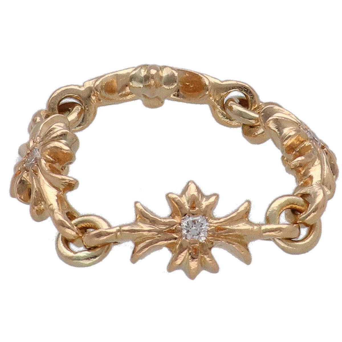 中古】 CHROME HEARTS クロムハーツ タイニーE CHプラス リング 22K