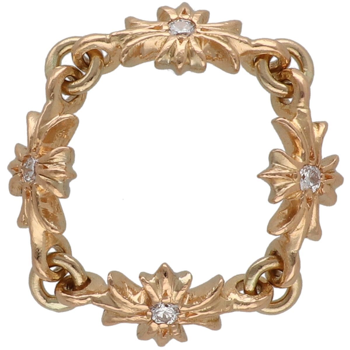 中古】 CHROME HEARTS クロムハーツ タイニーE CHプラス リング 22K