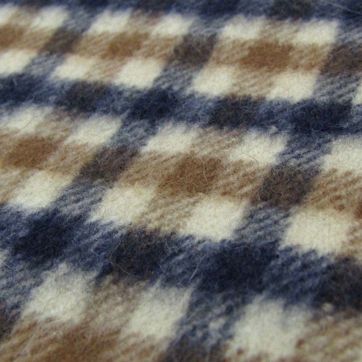 アクアスキュータム マフラー ストール カシミヤ混 チェック柄