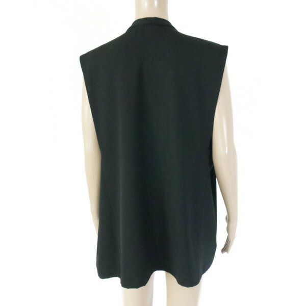 80 OFF アリジ ALYSI ジレ 42 ECS 1298 M Lサイズ ブラック レディース ベスト トップス ノースリーブ ウール イタリア製