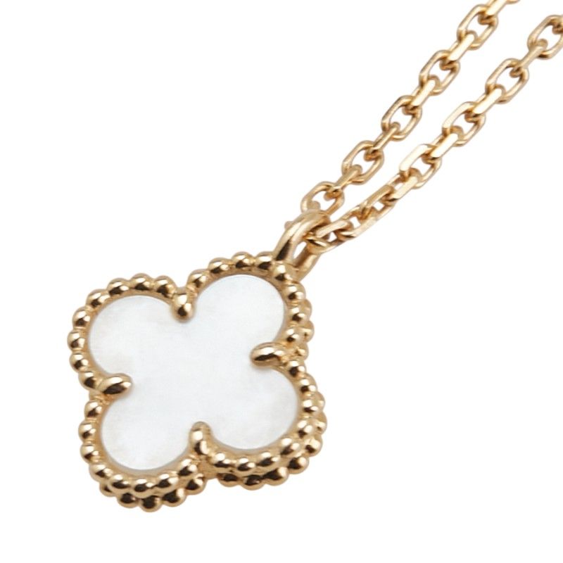 ヴァンクリーフ＆アーペル スウィートアルハンブラ ペンダントネックレス K 18 YG イエローゴールド マザーオブパール レディース Van Cleef - Arpels 1-0234181