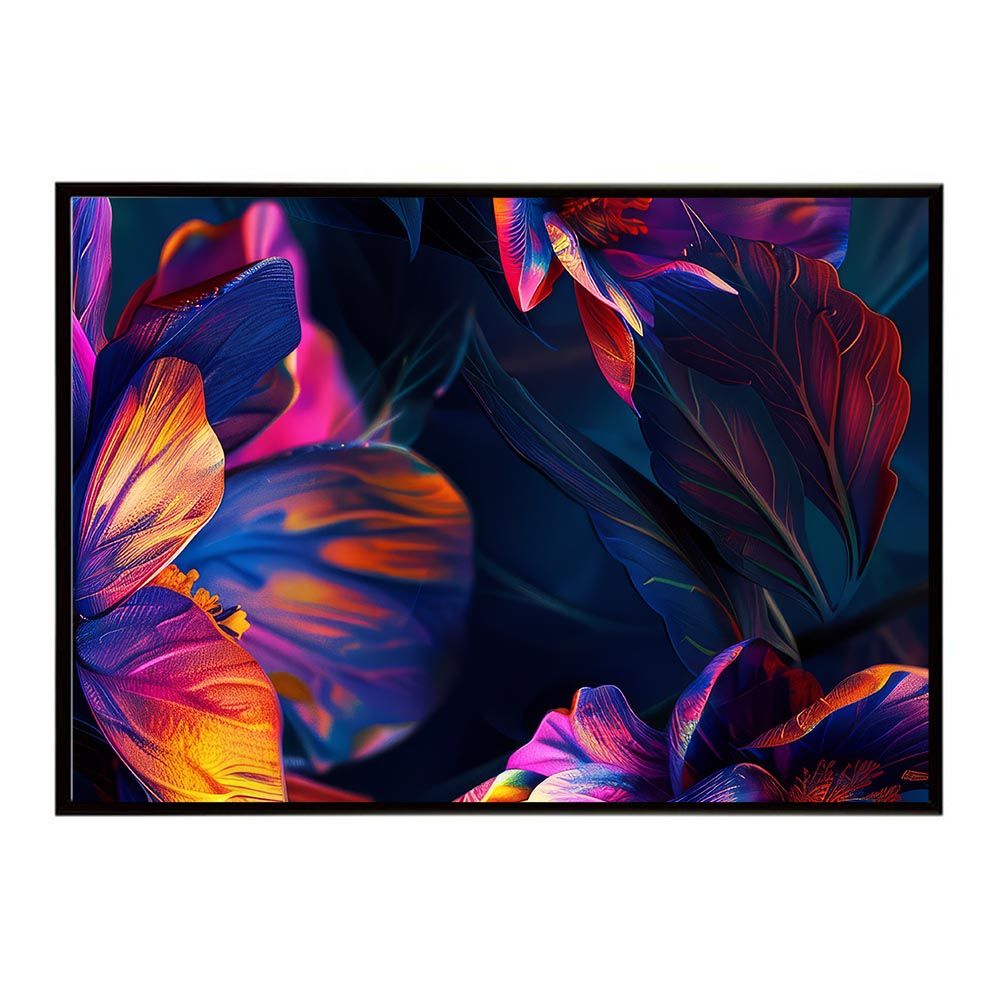 【A1サイズ（約59x84cm）】【lh-poster-5703】ヴィヴィットカラー 鮮明 ビビット 花 フラワー 植物 ブーケ 絵画 イラストポスター インテリア アート