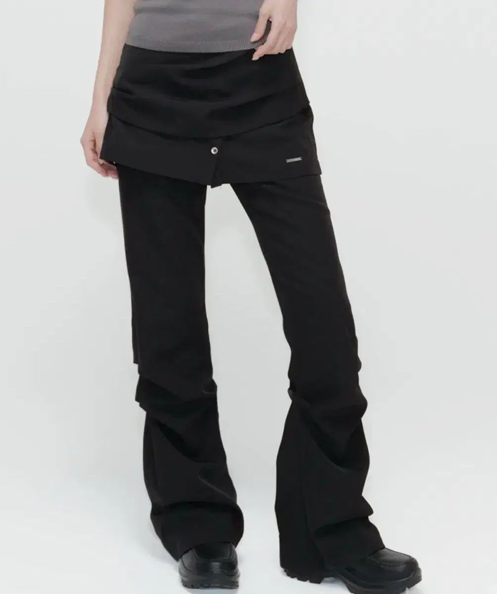 ミセキSEOUL ソウル Draped shirt skirt pants BLACK