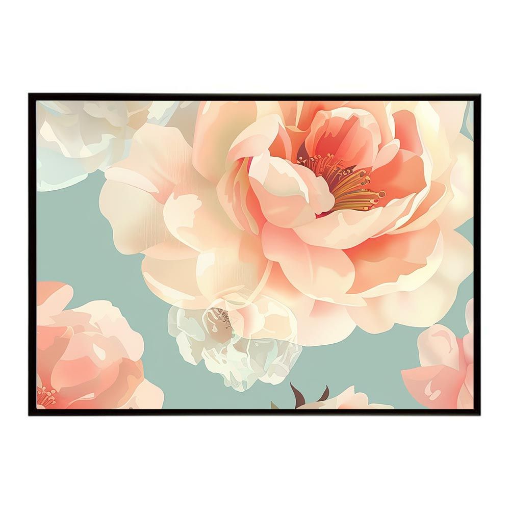 A2サイズ（約42x59cm）】【lh-poster-5743】ゴージャス パステル 花