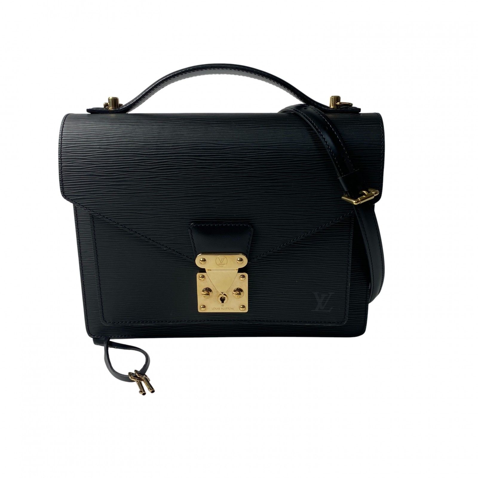 美品 ルイ ヴィトン LOUIS VUITTON レディース エピ モンソー ノワール