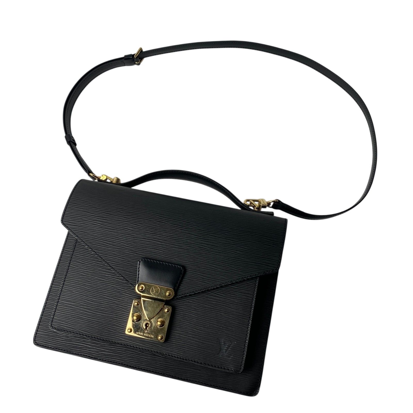 美品 ルイ ヴィトン LOUIS VUITTON レディース エピ モンソー ノワール