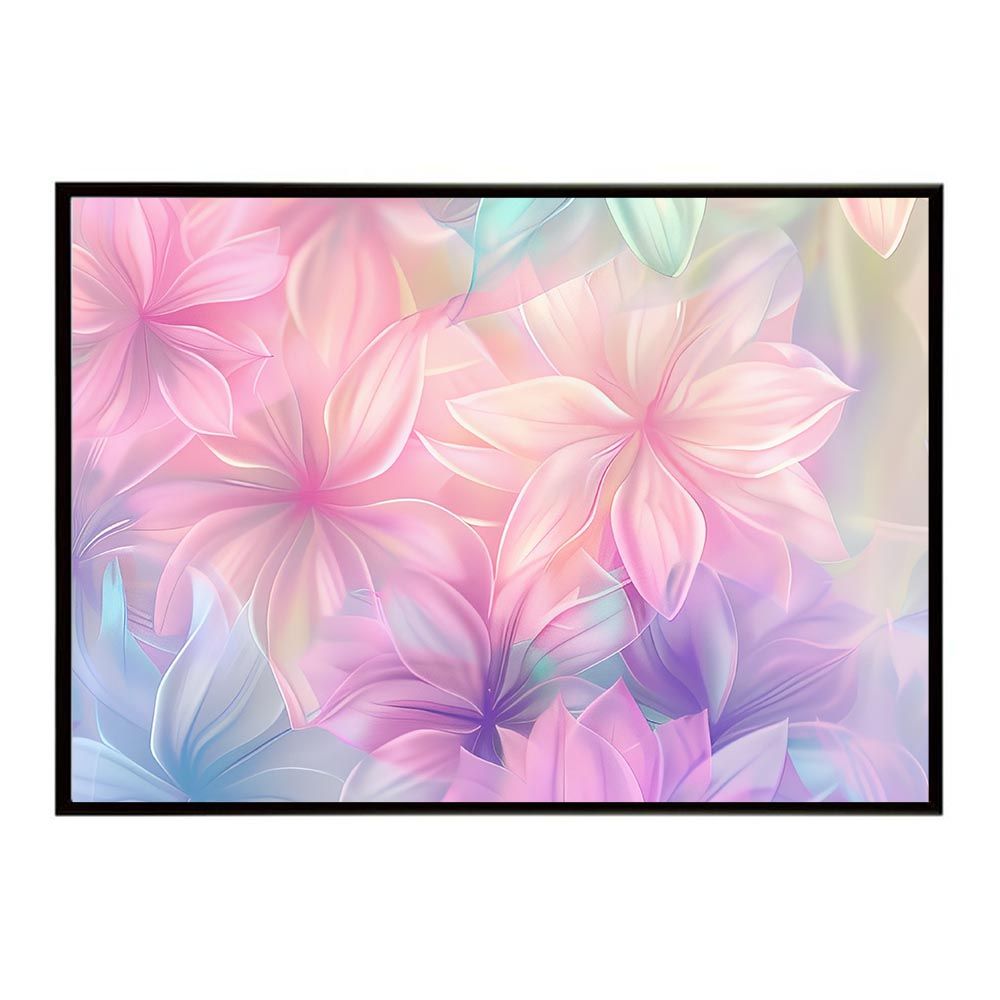 【A1サイズ（約59x84cm）】【lh-poster-5758】ゴージャス パステル 花 フラワー 植物 ブーケ 絵画 イラストポスター インテリア アート