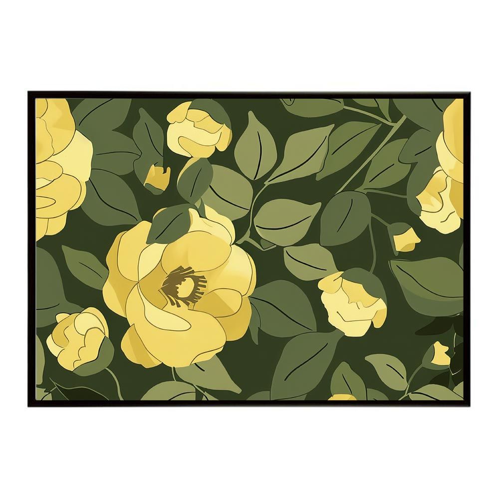 【A1サイズ（約59x84cm）】【lh-poster-5777】ローズ バラ 花 フラワー 植物 ブーケ 絵画 イラストポスター インテリア アート