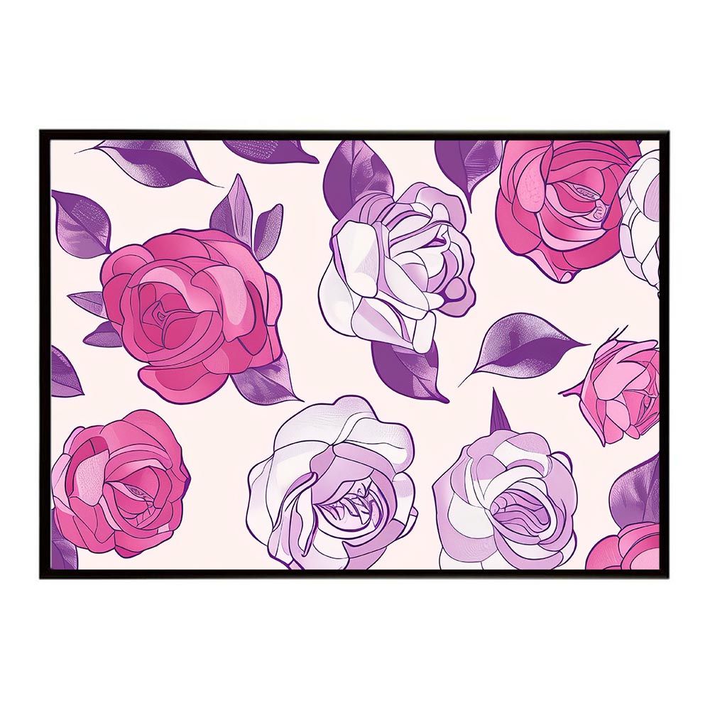 バラの絵 フレーム付き 楽天市場】絵画 インテリア ルドゥーテ ローズ 絵額 複製画 『 バラ