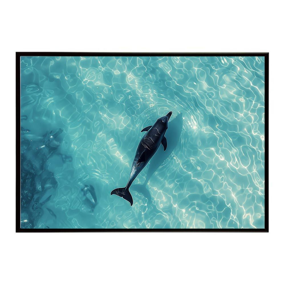 【SALE】土村芳さん掲載ページ（約A3サイズ） A1サイズ（約59x84cm）】【lh-poster-6084】イルカ 海 ブルー