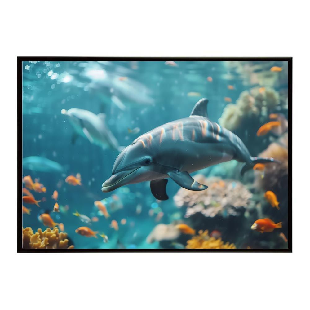 B1サイズ（約73x103cm）】【lh-poster-5876】イルカ 小売業者 海