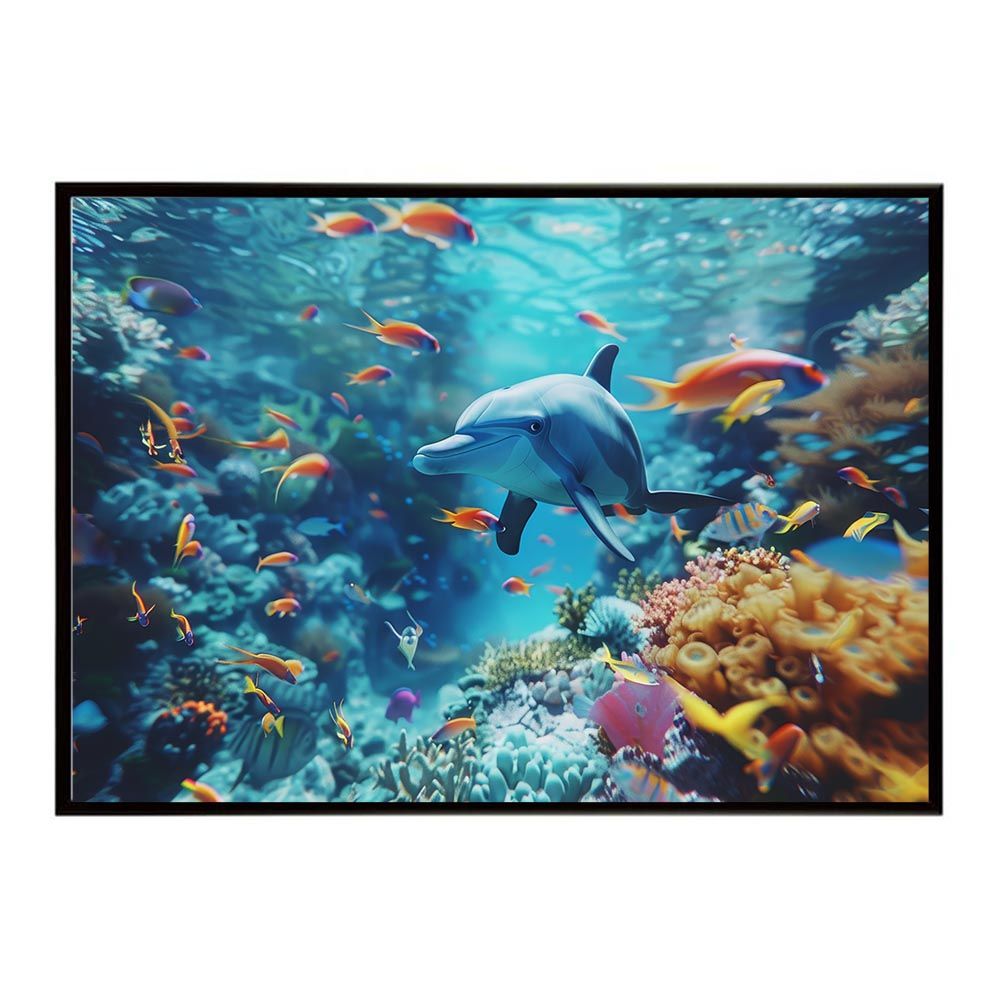 イルカの油絵 オレンジと青のグラデーション27✖️25 描いてみよう夕日イルカクジラ - YouTube