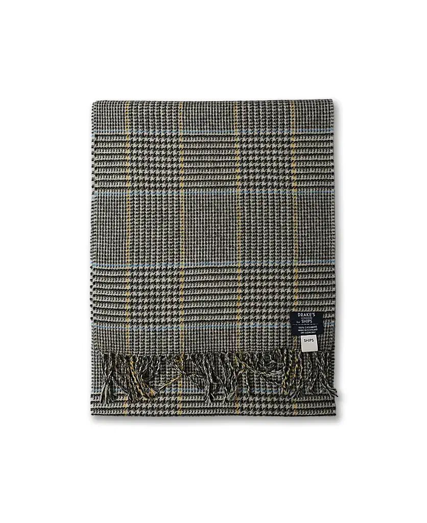 ドレイクス Drake's ヴィンテージ Classic CHECK カシミア 100