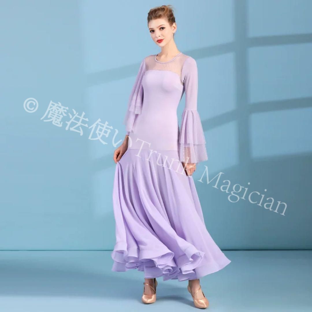 新品未使用】20スタンダードドレス ダンス練習着 ダンスパーティーにも