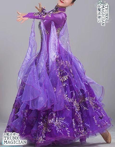 新品未使用】新品未使用新色 社交ダンスドレス モダンダンス 華やか