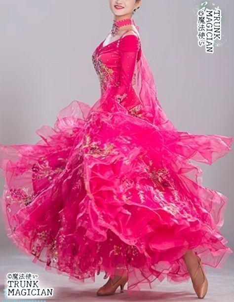 新品未使用】新品未使用新色 社交ダンスドレス モダンダンス 華やか