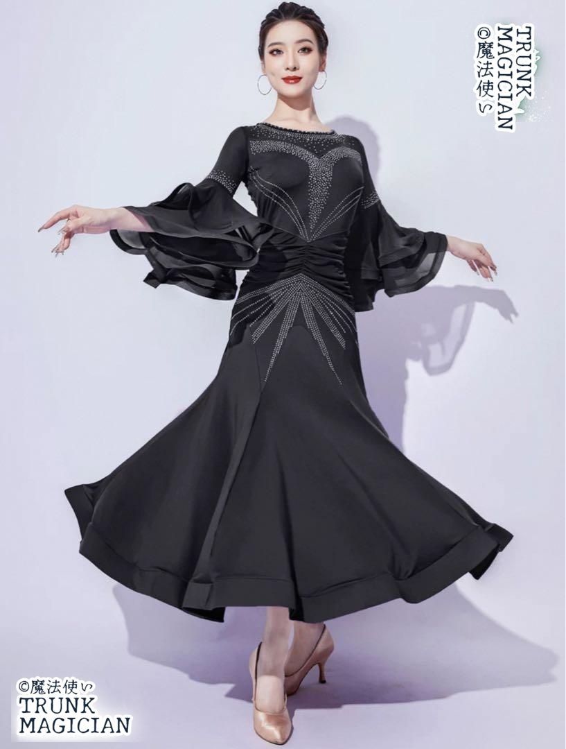 ストーン付き 練習着ワンピースダンスパーティーにも