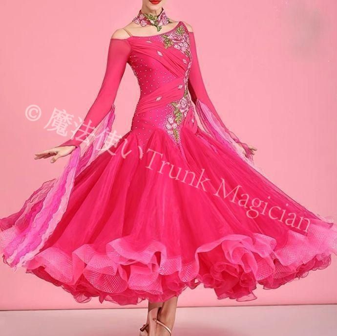 新品未使用】新品未使用社交ダンスドレス スタンダードドレス モダン