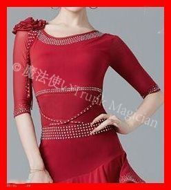  社交ダンスドレス ラテンドレス 競技 五分袖 オーダーメイド ドレス ダンス衣装 社交ダンス