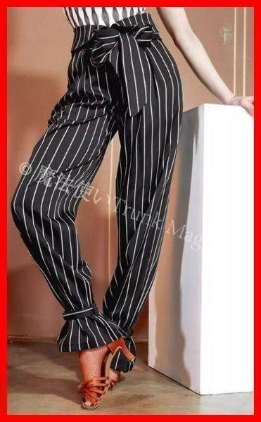社交ダンス パンツ ズボン ラテンダンス衣装 ストライフ オーダーメイド