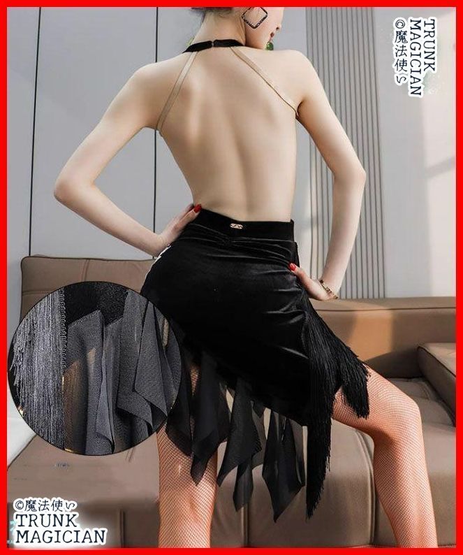  ラテンドレス ラテンワンピース ベルベット ダンス衣装 オーダーメイド ドレス ダンス衣装 社交ダンス