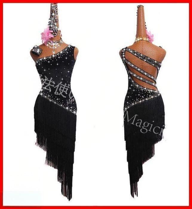 ラテンドレス ラテンワンピース ダンス衣装 ベルベットオーダーメイド