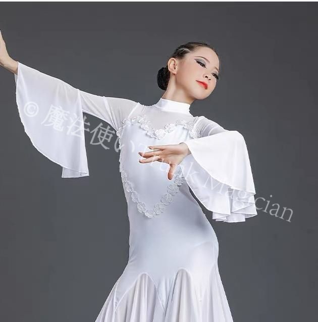 モダン競技ドレス フロアーリングスカート