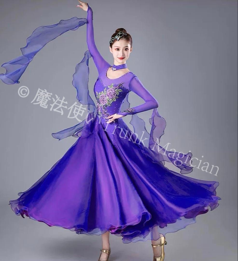  20 ドレス デモ 発表会 競技会 ダンスパーティーにも最適 ドレス ダンス衣装 社交ダンス