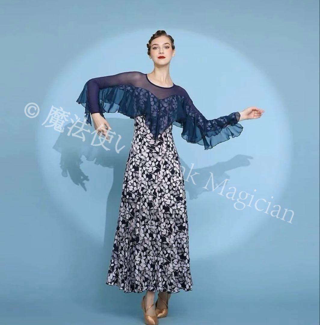 ♥ フリル舞うワンピース スタンダード向き練習着 後ろファスナーで便利