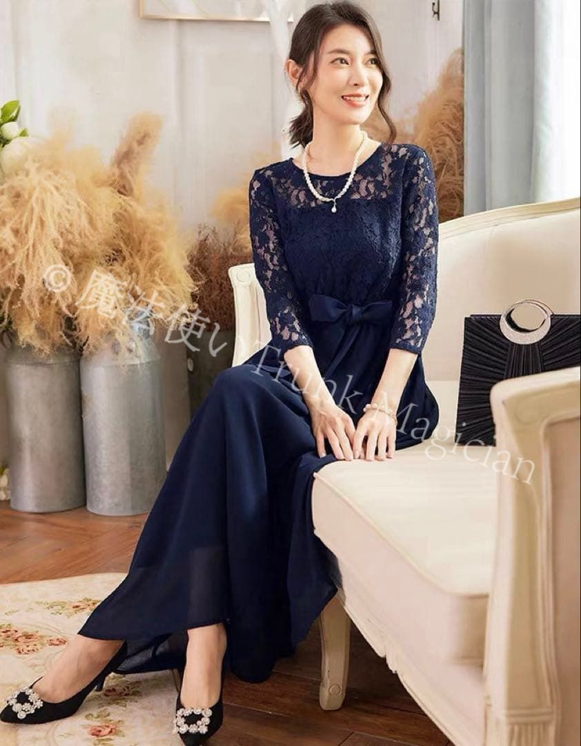 ゆったりレースワンピース